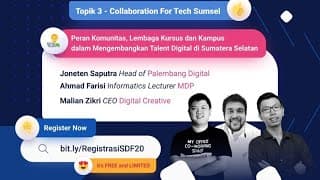 Panel Kolaborasi untuk Talenta Digital Sumsel | Sriwijaya Digital Festival 2020