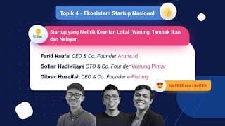 Panel Ekosistem Startup Nasional | Sriwijaya Digital Festival 2020